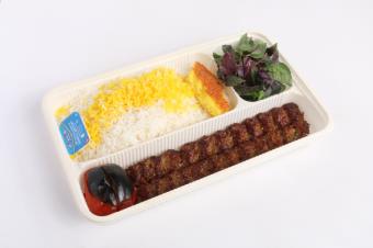 چلو کباب کوبیده معمولی